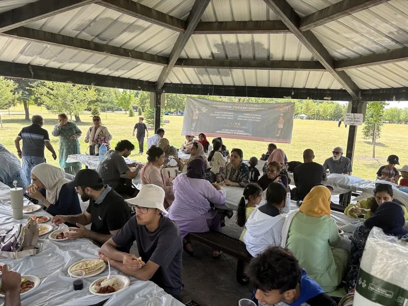 Families enjoying an MCC community picnic