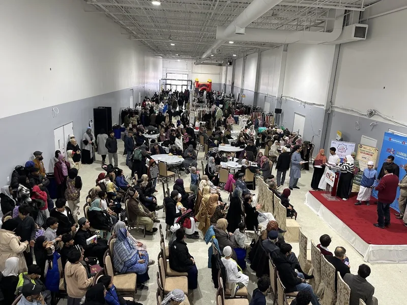 Community members at the Ramadan Connect 2026 bazaar